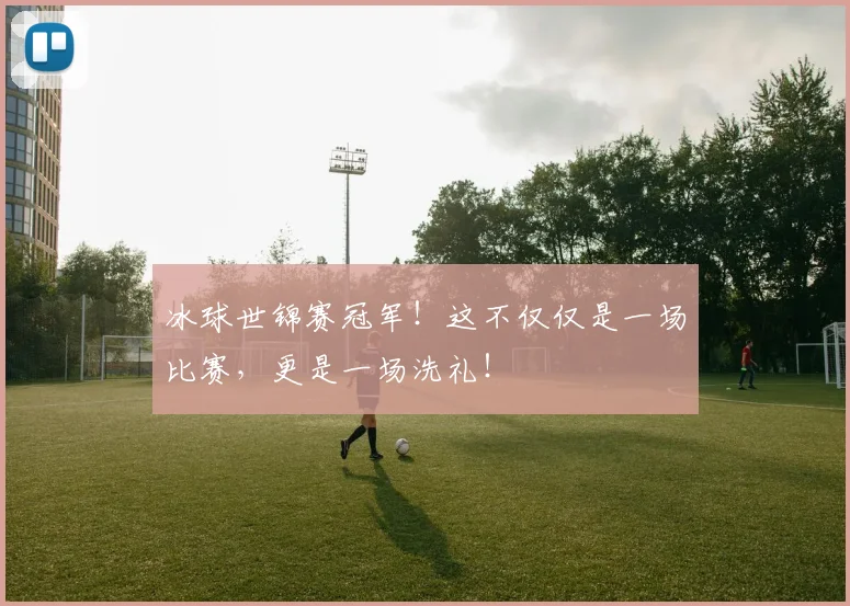 冰球世锦赛冠军!这不仅仅是一场比赛,更是一场洗礼!